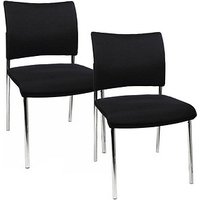 2 Topstar Besucherstühle Visit 10 NV190 G20 schwarz Stoff 2 Topstar Besucherstühle Visit 10 NV190 G20 schwarz Stoff von Topstar