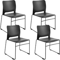 Topstar Besucherstühle Visit Lite RE100SS schwarz Kunststoff, 4 St. Topstar Besucherstühle Visit Lite RE100SS schwarz Kunststoff, 4 St. von Topstar