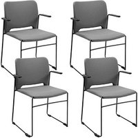 Topstar Besucherstühle Visit Lite RE10ATB3TB3 hellgrau Stoff, 4 St. Topstar Besucherstühle Visit Lite RE10ATB3TB3 hellgrau Stoff, 4 St. von Topstar