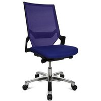 Topstar Bürostuhl Autosynchron®-1 Alu, AU1090 T38 Stoff blau, Gestell alu von Topstar