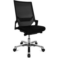 Topstar Bürostuhl Autosynchron®-1 Alu, AU1090 T20 Stoff schwarz, Gestell alu von Topstar