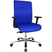 Topstar XXL Bürostuhl Big Star 10, BT190T W56 Stoff blau, Gestell alu von Topstar