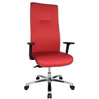 Topstar XXL Bürostuhl Big Star 30, BT390T W51 Stoff rot, Gestell alu von Topstar