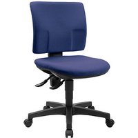 Topstar Bürostuhl Pro 30, PU300G26 Stoff blau, Gestell schwarz von Topstar