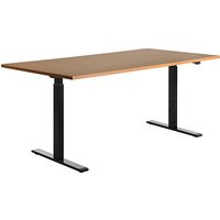 Topstar E-Table elektrisch höhenverstellbarer Schreibtisch buche rechteckig, T-Fuß-Gestell schwarz 180,0 x 80,0 cm Topstar E-Table elektrisch höhenverstellbarer Schreibtisch buche rechteckig, T-Fuß-Gestell schwarz 180,0 x 80,0 cm von Topstar
