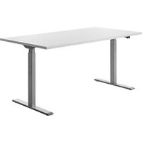 Topstar E-Table elektrisch höhenverstellbarer Schreibtisch weiß rechteckig, T-Fuß-Gestell grau 160,0 x 80,0 cm Topstar E-Table elektrisch höhenverstellbarer Schreibtisch weiß rechteckig, T-Fuß-Gestell grau 160,0 x 80,0 cm von Topstar