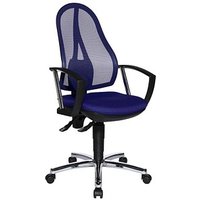 Topstar Bürostuhl Open Point P Plus, OP79A T38 Stoff blau, Gestell chrom von Topstar