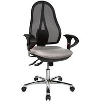 Topstar Bürostuhl Open Point SY Deluxe, OP290U G23 Stoff grau, Gestell chrom Topstar Bürostuhl Open Point SY Deluxe, OP290U G23 Stoff grau, Gestell chrom von Topstar