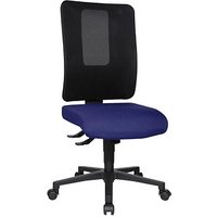 Topstar Bürostuhl Open X (N), OX1000 G260 Stoff blau, Gestell schwarz von Topstar