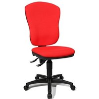 Topstar Bürostuhl Point 80, 8180 G21 Stoff rot, Gestell schwarz von Topstar