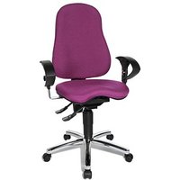 Topstar Bürostuhl Sitness® 10, SI59U G03 Stoff lila, Gestell chrom von Topstar