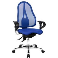 Topstar Bürostuhl Sitness® 15, ST19UT38 Stoff blau, Gestell chrom von Topstar