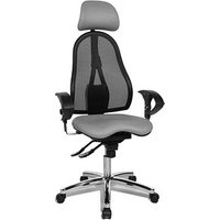 Topstar Bürostuhl Sitness 45, ST99U L53X Stoff grau, Gestell chrom von Topstar