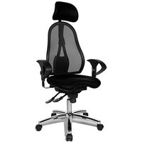 Topstar Bürostuhl Sitness 45, ST99U L50X Stoff schwarz, Gestell chrom von Topstar