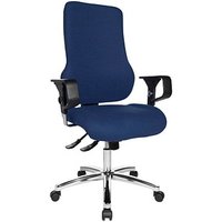 Topstar Bürostuhl Sitness 55, SD69X L58 Stoff blau, Gestell chrom von Topstar