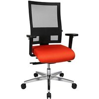 Topstar Bürostuhl Sitness 60, PS69BH W54 Stoff orange, Gestell alu von Topstar