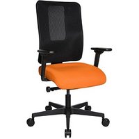 Topstar Bürostuhl Sitness Open X (N) Deluxe mit Schiebesitz, OX30WTW2 T340 Stoff orange, Gestell schwarz von Topstar
