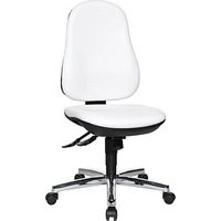 Topstar Bürostuhl Support® SY, 8559 D16 Kunstleder weiß, Gestell chrom von Topstar