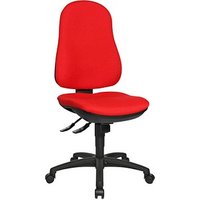 Topstar Bürostuhl Support SY, 8550 G21 Stoff rot, Gestell schwarz von Topstar