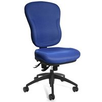 Topstar Bürostuhl Wellpoint 30 SY, 8060 BC6 Stoff blau, Gestell schwarz von Topstar