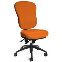 Topstar Bürostuhl Wellpoint 30 SY, 8060 BC4 Stoff orange, Gestell schwarz von Topstar