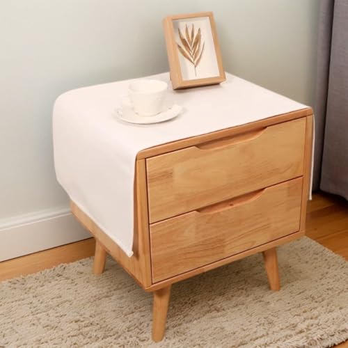 Kleine rechteckige Tischdecke für Nachttisch, solide, rustikale Tischdecke, Leinenstoff, staubdicht, abwischbar, Tischaufsätze für Kühlschrank, TV-Schrank, Mikrowelle, Heimdekoration, 40 x 90 cm, Weiß Kleine rechteckige Tischdecke für Nachttisch, solide, rustikale Tischdecke, Leinenstoff, staubdicht, abwischbar, Tischaufsätze für Kühlschrank, TV-Schrank, Mikrowelle, Heimdekoration, 40 x 90 cm, Weiß von Topwon