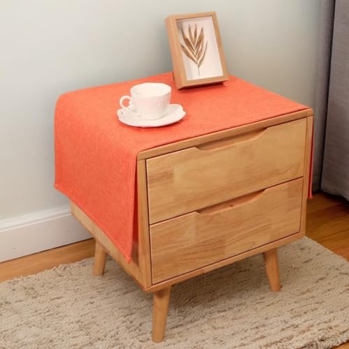 Kleine rechteckige Tischdecke für Nachttisch, solide, rustikale Tischdecke, Leinenstoff, staubdicht, abwischbar, Tischaufsätze für Kühlschrank, TV-Schrank, Mikrowelle, Heimdekoration, 40 x 90 cm Kleine rechteckige Tischdecke für Nachttisch, solide, rustikale Tischdecke, Leinenstoff, staubdicht, abwischbar, Tischaufsätze für Kühlschrank, TV-Schrank, Mikrowelle, Heimdekoration, 40 x 90 cm von Topwon