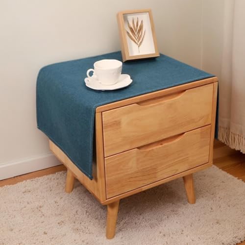 Kleine rechteckige Tischdecke für Nachttisch, solide, rustikale Tischdecke, Leinenstoff, staubdicht, abwischbar, Tischaufsätze für Kühlschrank, TV-Schrank, Mikrowelle, Heimdekoration, 40 x 90 cm Kleine rechteckige Tischdecke für Nachttisch, solide, rustikale Tischdecke, Leinenstoff, staubdicht, abwischbar, Tischaufsätze für Kühlschrank, TV-Schrank, Mikrowelle, Heimdekoration, 40 x 90 cm von Topwon