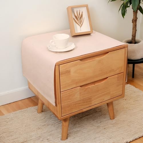Rechteckige Tischdecke für Nachttisch, einfarbig, rustikale Tischdecke, Leinenstoff, staubdicht, abwischbar, Tischaufsätze für Kühlschrank, Fernsehschrank, Mikrowelle, Heimdekoration, 45 x 115 cm Rechteckige Tischdecke für Nachttisch, einfarbig, rustikale Tischdecke, Leinenstoff, staubdicht, abwischbar, Tischaufsätze für Kühlschrank, Fernsehschrank, Mikrowelle, Heimdekoration, 45 x 115 cm von Topwon
