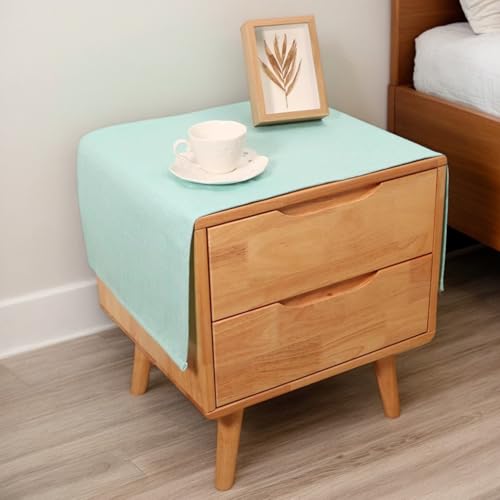 Rechteckige Tischdecke für Nachttisch, einfarbig, rustikale Tischdecke, Leinenstoff, staubdicht, abwischbar, Tischaufsätze für Kühlschrank, Fernsehschrank, Mikrowelle, Heimdekoration, 45 x 115 cm Rechteckige Tischdecke für Nachttisch, einfarbig, rustikale Tischdecke, Leinenstoff, staubdicht, abwischbar, Tischaufsätze für Kühlschrank, Fernsehschrank, Mikrowelle, Heimdekoration, 45 x 115 cm von Topwon