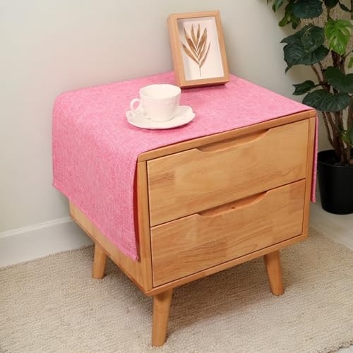 Rechteckige Tischdecke für Nachttisch, einfarbig, rustikale Tischdecke, Leinenstoff, staubdicht, abwischbar, Tischaufsätze für Kühlschrank, Fernsehschrank, Mikrowelle, Heimdekoration, 45 x 115 cm Rechteckige Tischdecke für Nachttisch, einfarbig, rustikale Tischdecke, Leinenstoff, staubdicht, abwischbar, Tischaufsätze für Kühlschrank, Fernsehschrank, Mikrowelle, Heimdekoration, 45 x 115 cm von Topwon