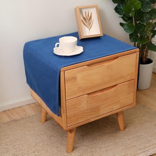 Rechteckige Tischdecke für Nachttisch, einfarbig, rustikale Tischdecke, Leinenstoff, staubdicht, abwischbar, Tischaufsätze für Kühlschrank, Fernsehschrank, Mikrowelle, Heimdekoration, 45 x 115 cm Rechteckige Tischdecke für Nachttisch, einfarbig, rustikale Tischdecke, Leinenstoff, staubdicht, abwischbar, Tischaufsätze für Kühlschrank, Fernsehschrank, Mikrowelle, Heimdekoration, 45 x 115 cm von Topwon