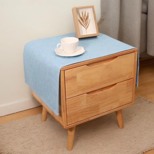 Rechteckige Tischdecke für Nachttisch, einfarbig, rustikale Tischdecke, Leinenstoff, staubdicht, abwischbar, Tischaufsätze für Kühlschrank, Fernsehschrank, Mikrowelle, Heimdekoration, 45 x 115 cm Rechteckige Tischdecke für Nachttisch, einfarbig, rustikale Tischdecke, Leinenstoff, staubdicht, abwischbar, Tischaufsätze für Kühlschrank, Fernsehschrank, Mikrowelle, Heimdekoration, 45 x 115 cm von Topwon