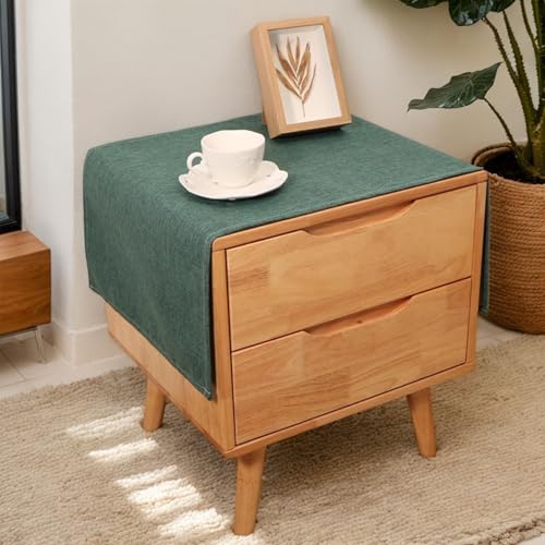 Rechteckige Tischdecke für Nachttisch, einfarbig, rustikale Tischdecke, Leinenstoff, staubdicht, abwischbar, Tischaufsätze für Kühlschrank, Fernsehschrank, Mikrowelle, Heimdekoration, 45 x 115 cm Rechteckige Tischdecke für Nachttisch, einfarbig, rustikale Tischdecke, Leinenstoff, staubdicht, abwischbar, Tischaufsätze für Kühlschrank, Fernsehschrank, Mikrowelle, Heimdekoration, 45 x 115 cm von Topwon