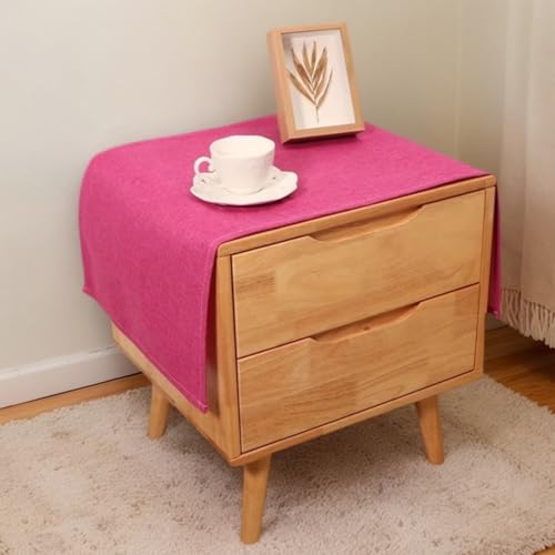 Rechteckige Tischdecke für Nachttisch, einfarbig, rustikale Tischdecke, Leinenstoff, staubdicht, abwischbar, Tischaufsätze für Kühlschrank, Fernsehschrank, Mikrowelle, Heimdekoration, 45 x 115 cm Rechteckige Tischdecke für Nachttisch, einfarbig, rustikale Tischdecke, Leinenstoff, staubdicht, abwischbar, Tischaufsätze für Kühlschrank, Fernsehschrank, Mikrowelle, Heimdekoration, 45 x 115 cm von Topwon