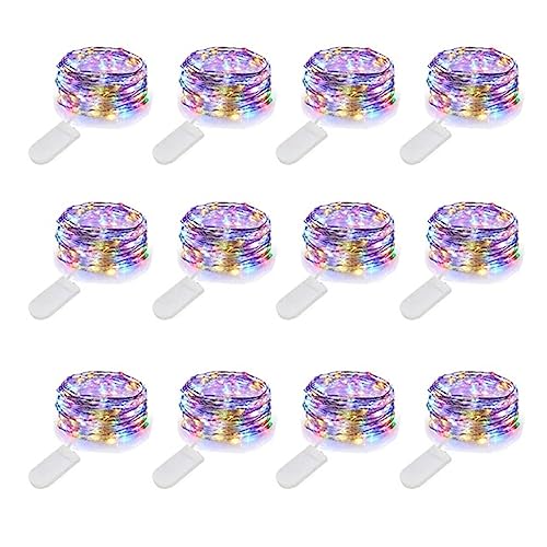 Topyond 12 Pack lichterkette,2M Lange 20 LED Knopflichter in Vier Farben, lichterkette Batterie Für Schlafzimmer, Weihnachtsfeier Und Hochzeitsdekoration Topyond 12 Pack lichterkette,2M Lange 20 LED Knopflichter in Vier Farben, lichterkette Batterie Für Schlafzimmer, Weihnachtsfeier Und Hochzeitsdekoration von Topyond