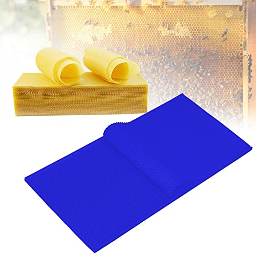 Topyond 5,4 mm Bienenwachs -Foundation Ehemalige 2pcs Gummi -Presseblätter, die Bienenbasisplatten für Imker ausrüsten 44x23cm bilden (Dunkelblau) von Topyond