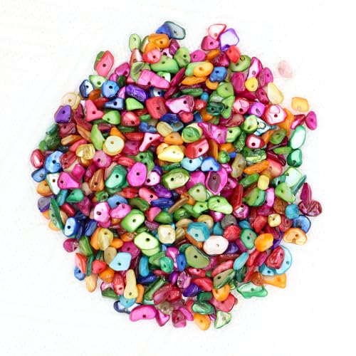 Topzora Perlen für Armbänder Farbige Steine 400 Stück Unregelmäßige Kristallsteinperlen, 5-8 mm, Mit 2 Meter Schnur Zum Auffädeln für Armbänder Ketten Ohrringe Schmuck Machen Crafting Topzora Perlen für Armbänder Farbige Steine 400 Stück Unregelmäßige Kristallsteinperlen, 5-8 mm, Mit 2 Meter Schnur Zum Auffädeln für Armbänder Ketten Ohrringe Schmuck Machen Crafting von Topzora