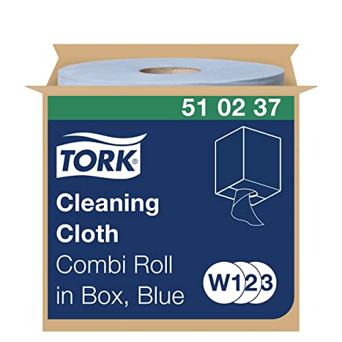 Tork Reinigungstücher Blau W1/2/3, Wiederverwendbar, 1 × 400 Tücher, 510237 von Tork