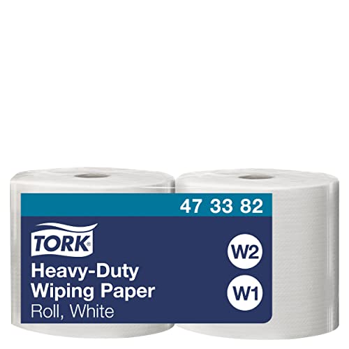 Tork Extra Starke Mehrzweck-Papierwischtücher Weiß W1/2, 2 נ350 Blatt, 473382 von Tork