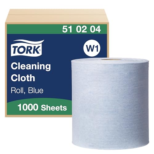 Tork 510204 Reinigungstücher für W1 Bodenständer- und Wandhalter-System / 1-lagige Putzrolle in Blau / Weich, flexibel & strapazierfähig / Premium Qualität / 1 x 380 m Tork 510204 Reinigungstücher für W1 Bodenständer- und Wandhalter-System / 1-lagige Putzrolle in Blau / Weich, flexibel & strapazierfähig / Premium Qualität / 1 x 380 m von Tork