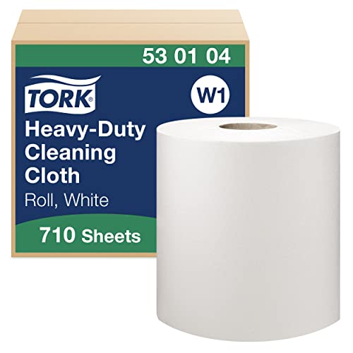 Tork 530104 Extra Starke Reinigungstücher für W1 Bodenständer- und Wandhalter-System / 1-lagige Putzrolle in Weiß / Premium Qualität / 1 x 269.8 m Tork 530104 Extra Starke Reinigungstücher für W1 Bodenständer- und Wandhalter-System / 1-lagige Putzrolle in Weiß / Premium Qualität / 1 x 269.8 m von Tork