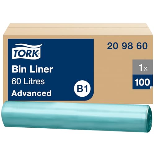 Tork 60 l Abfallsäcke Transparent B1, 55% recycelt, Rolle für einfache Wartung, 100 Beutel, 209860 Tork 60 l Abfallsäcke Transparent B1, 55% recycelt, Rolle für einfache Wartung, 100 Beutel, 209860 von Tork