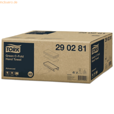 Tork Handtücher Advanced Zickzack-Faltung 1-lagig weiß VE=15x250 Stück Tork Handtücher Advanced Zickzack-Faltung 1-lagig weiß VE=15x250 Stück von Tork