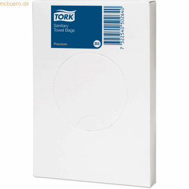 48 x Tork Hygienebeutel 5 Liter B5-System weiß VE=25 Stück 48 x Tork Hygienebeutel 5 Liter B5-System weiß VE=25 Stück von Tork