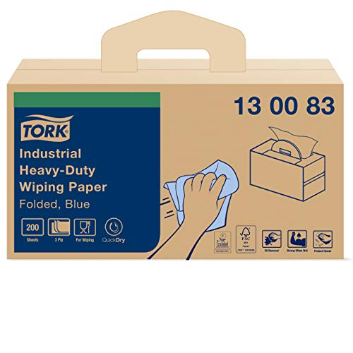 Tork Papier d'Essuyage Industriel ultra-résistant bleu W7, boîte portative, 1 boîte, 130083 Tork Papier d'Essuyage Industriel ultra-résistant bleu W7, boîte portative, 1 boîte, 130083 von Tork