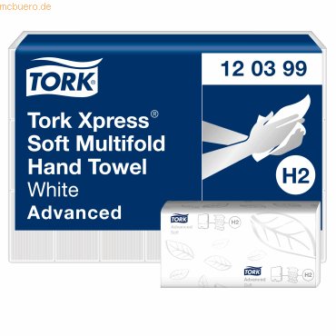 Tork Papierhandtuch 120399 21x34cm weiß 21x136 Blatt Tork Papierhandtuch 120399 21x34cm weiß 21x136 Blatt von Tork