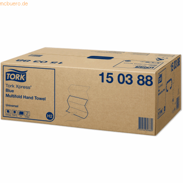 Tork Papierhandtücher Xpress Universal 21x24cm H2 Multifold 2-lagig bl Tork Papierhandtücher Xpress Universal 21x24cm H2 Multifold 2-lagig bl von Tork