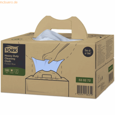 Tork Reinigungstücher extra-stark 1-lagig 35,5x41,5cm blau VE=180 Tüch Tork Reinigungstücher extra-stark 1-lagig 35,5x41,5cm blau VE=180 Tüch von Tork