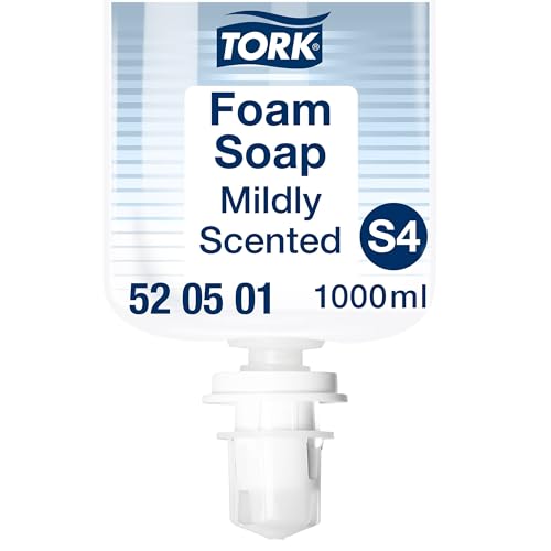 Tork Mild Duftende Hand Schaumseife S4, reduziert Verbrauch, 6 × 1.000 ml, 520501 von Tork